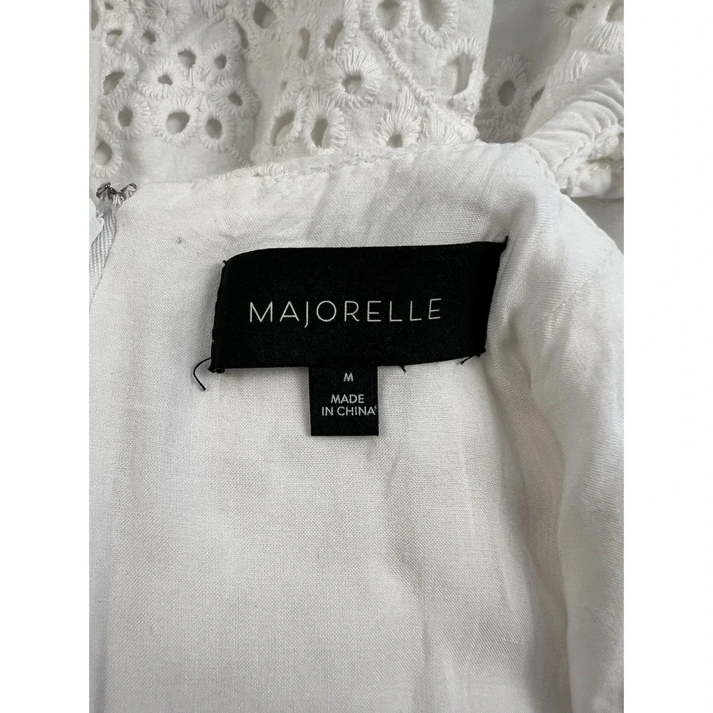 Majorelle Revolve M Sunny Daze Dress in White Lace Floral Cutecore Girly Flirty